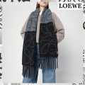 Loewe Anagram Black Woollen Stole-thumb-0