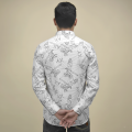 Armani Exchange Eagle Print White Premium Shirt-thumb-3