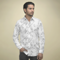 Armani Exchange Eagle Print White Premium Shirt-thumb-1