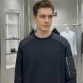 Prada Blue Cotton Fleece and Re-Nylon Sweatshirts-thumb-2
