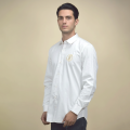 Burberry TB Embroidery White Cotton Shirt-thumb-0