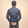 Burberry Navy Blue Premium Quality Shirt-thumb-3