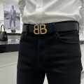 Balenciaga Black Premium Quality Leather Belt-thumb-0