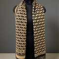 Michael Kors Black & Beige Semi Woolen Stole-thumb-0