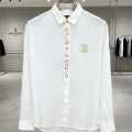Balmain Embroidered White Premium Cotton Shirt-thumb-1