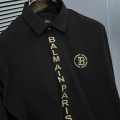 Balmain Embroidered Black Premium Cotton Shirt-thumb-2