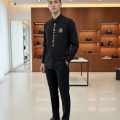Balmain Embroidered Black Premium Cotton Shirt-thumb-0