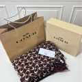 Coach Signature Brown C Border Stole-thumb-2