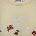 Hollister Cream Premium Quality Cotton Sweatshirt-thumb-1