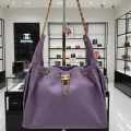 Chanel Maxi Purple Iconic Hobo Bag-thumb-0