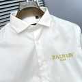 Balmain Embroidered White Premium Cotton Shirt-thumb-3