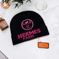 Hermes Black Premium Edition Cashmere Beanie-thumb-1