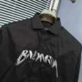 Balmain Embroidered Black Premium Cotton Shirt-thumb-2