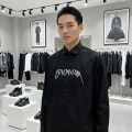 Balmain Embroidered Black Premium Cotton Shirt-thumb-4