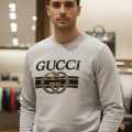 Gucci Embroidery White cotton Sweatshirt-thumb-0