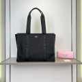 Kate Spade Black Kip Nylon/Canvas Tote Bag-thumb-0