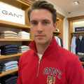 Gant Red Premium Quality Sherpa Sweatshirt-thumb-2