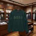 Boss Embroidery Green cotton Premium Quality Sweatshirt-thumb-1