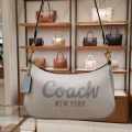 Coach Emboss Teri bold Logo White Hobo Bag-thumb-0