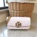 Tory Burch Britten Eleanor White Rectangular Bag-thumb-0