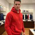 Ralph Lauren Red Embroidery Logo Hoodie-thumb-1