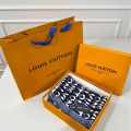 Louis Vuitton Blue All Over Logo Muffler-thumb-3