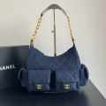 Chanel Blue Cargo Hobo Bag-thumb-0