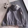 Burberry Grey Vintage Hooded Jacket-thumb-5