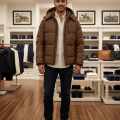 Ralph Lauren Dark Brown Premium Quality Puffer Jacket-thumb-1