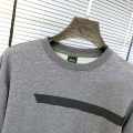 Boss Embroidery Grey cotton Sweatshirt-thumb-4