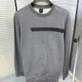 Boss Embroidery Grey cotton Sweatshirt-thumb-5