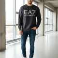 Emporio Armani Black Cotton Premium Qaulity Sweatshirt-thumb-0