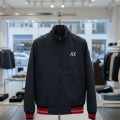 Armani Exchange Blue Authentic Bomber Jacket-thumb-2