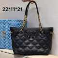 Tory Burch Flemin Medium Leatherite Black Hobo Bag-thumb-2