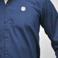 Burberry Navy Blue Premium Quality Shirt-thumb-4