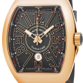 Franck Muller Vanguard Mens 18K Rose-Gold Case Rubber Strap Swiss Watch V 45 SC DT 5N TT-thumb-1