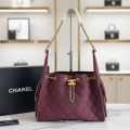 Chanel Maxi Wine Iconic 25S Hobo Bag-thumb-0