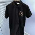 Burberry Black Premium Exclusive Polo T-shirt-thumb-2