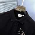 Burberry Black Premium Exclusive Polo T-shirt-thumb-3