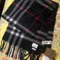 Burberry Check Cashmere Black Stole-thumb-0