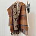 Gucci GG Monogram Warm Brown Woolen Stole-thumb-0