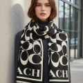 Coach Signature Black C Border Stole-thumb-0
