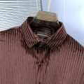 Emporio Armani Dark brown Premium Quality Velvet Shirt-thumb-2