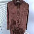 Emporio Armani Dark brown Premium Quality Velvet Shirt-thumb-3