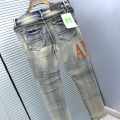 Amiri Premium Light Blue Quality Denim Jeans --thumb-5