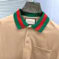 Gucci Cream Premium Quality Polo T-shirt-thumb-6