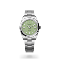 Rolex Oyster Perpetual Oystersteel Pistachio Green Dial Watch M134300-0006-thumb-0