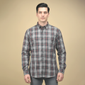 Burberry Grey Check Premium Quality Shirt-thumb-1