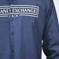 Armani Exchange Blue Premium Luxury Shirt-thumb-4