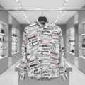 Balenciaga White Premium Quality Designer Shirt-thumb-1